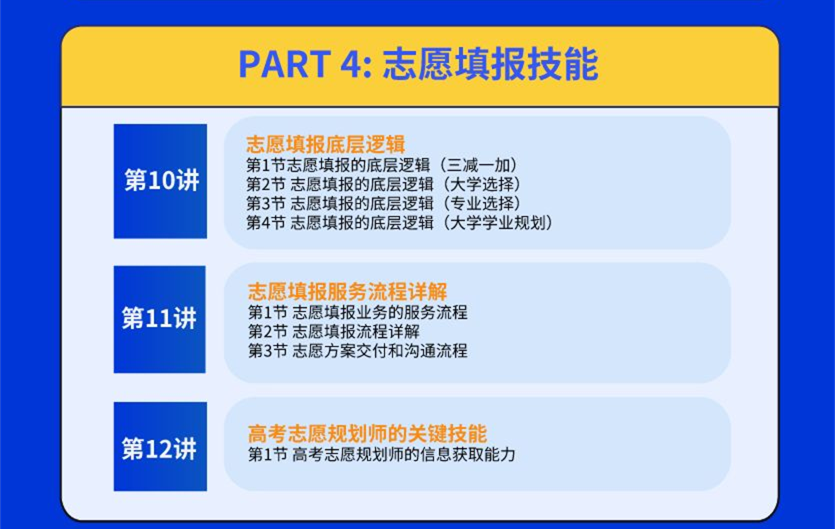 高考志愿填报师培训